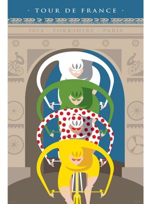 Tour de France Triomphe | Cycling Art Print