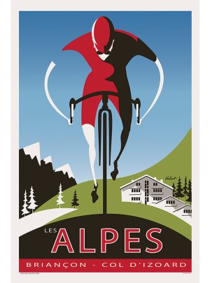 The Alpes | Cycling Art Print