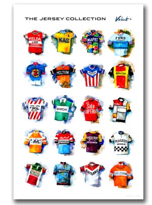 The Jersey Collection | Valenti Cycling Art Print