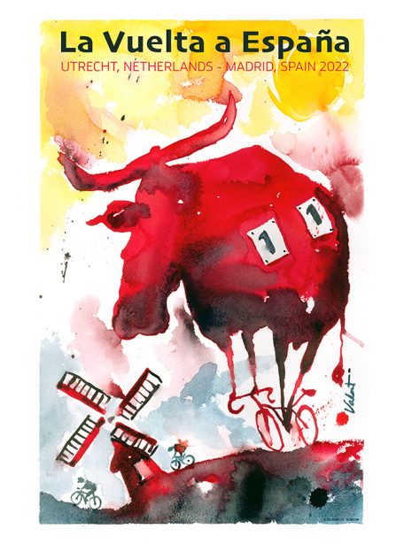 Vuelta Red Bull poster by Valenti